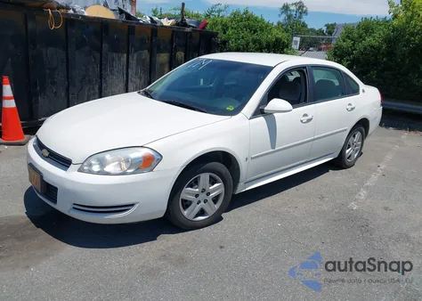 2009 Chevrolet Impala Ls z USA, uszkodzony, nr VIN 2G1WB57K291201255